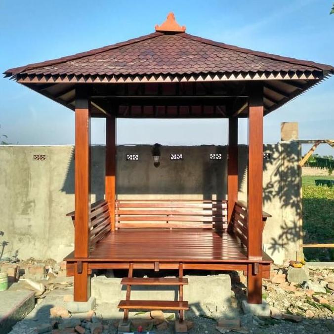 Gazebo Minimalis Kayu Jati | Jual Gasebo