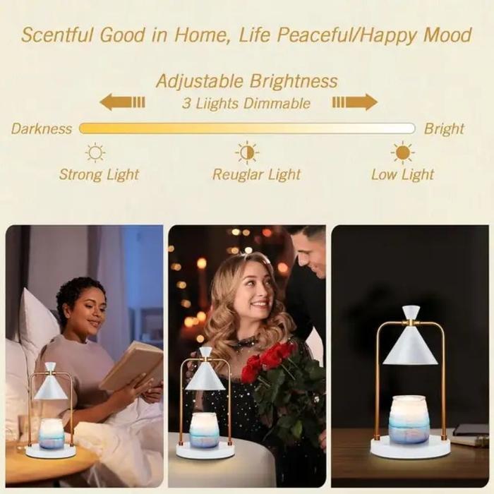 Lampu Lilin Vintage/ Candle warmer / lampu tidur / Lampu meja / Lampu lilin aromaterapi ( Free 2 lam