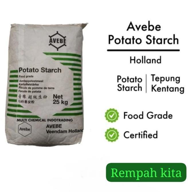 Mow- Potato Starch 1Kg / Tepung Pati Kentang / Tepung Kentang 1Kg