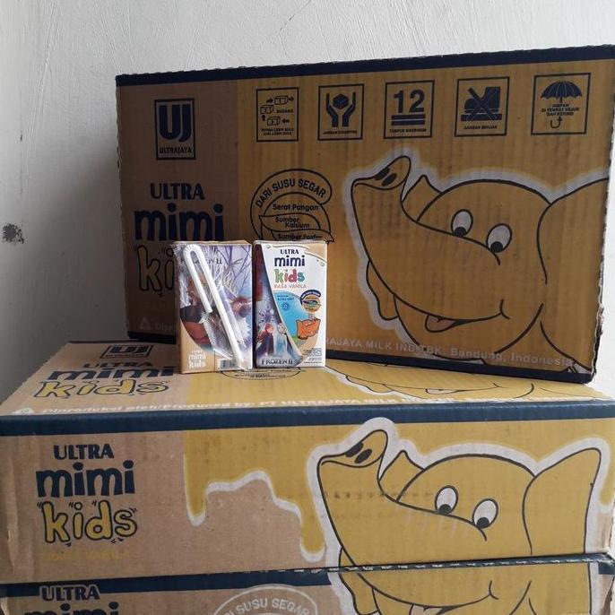 Milky- Susu Ultra Mimi Kids Frozen Rasa Vanilla Ukuran 125 Ml Isi 40 Pcs