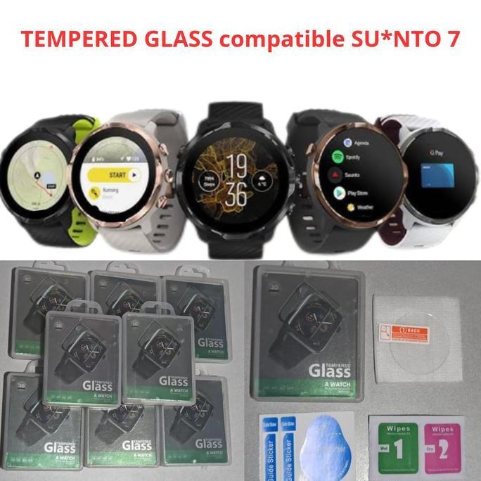 TEMPERED GLASS UNTUK SUUNTO 7 WATCH SCREEN PROTECTOR GUARD JAM ANTI GORES HANGER