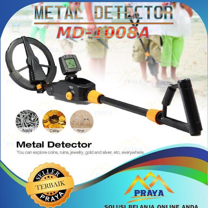 MD1008A LCD Metal Detector SCAN Alat Pendeteksi Logam Emas KoIN