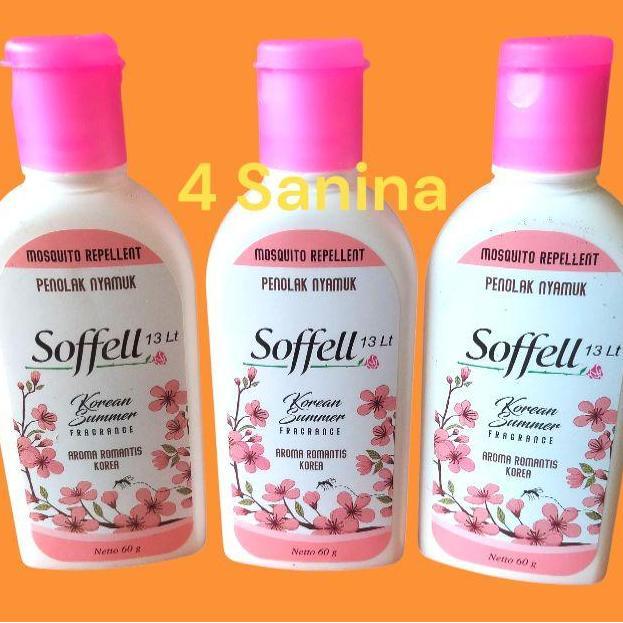 Paket 3 Pcs Sofel Korean Summer  Lotion 60 Gr Sofel Anti Nyamuk