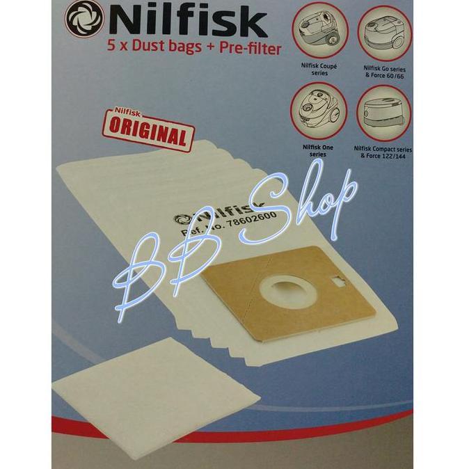 NILFISK DUST BAGS SET KANTONG DEBU SERI COUPE NEO ONE HIGH QUALITY