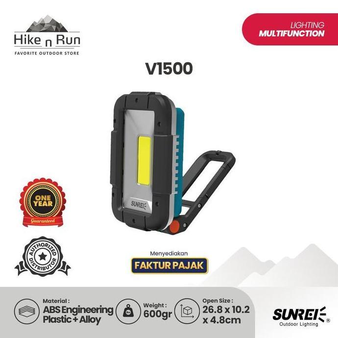 TERMURAH - Lampu Serbaa Sunrei Camping Light V1500