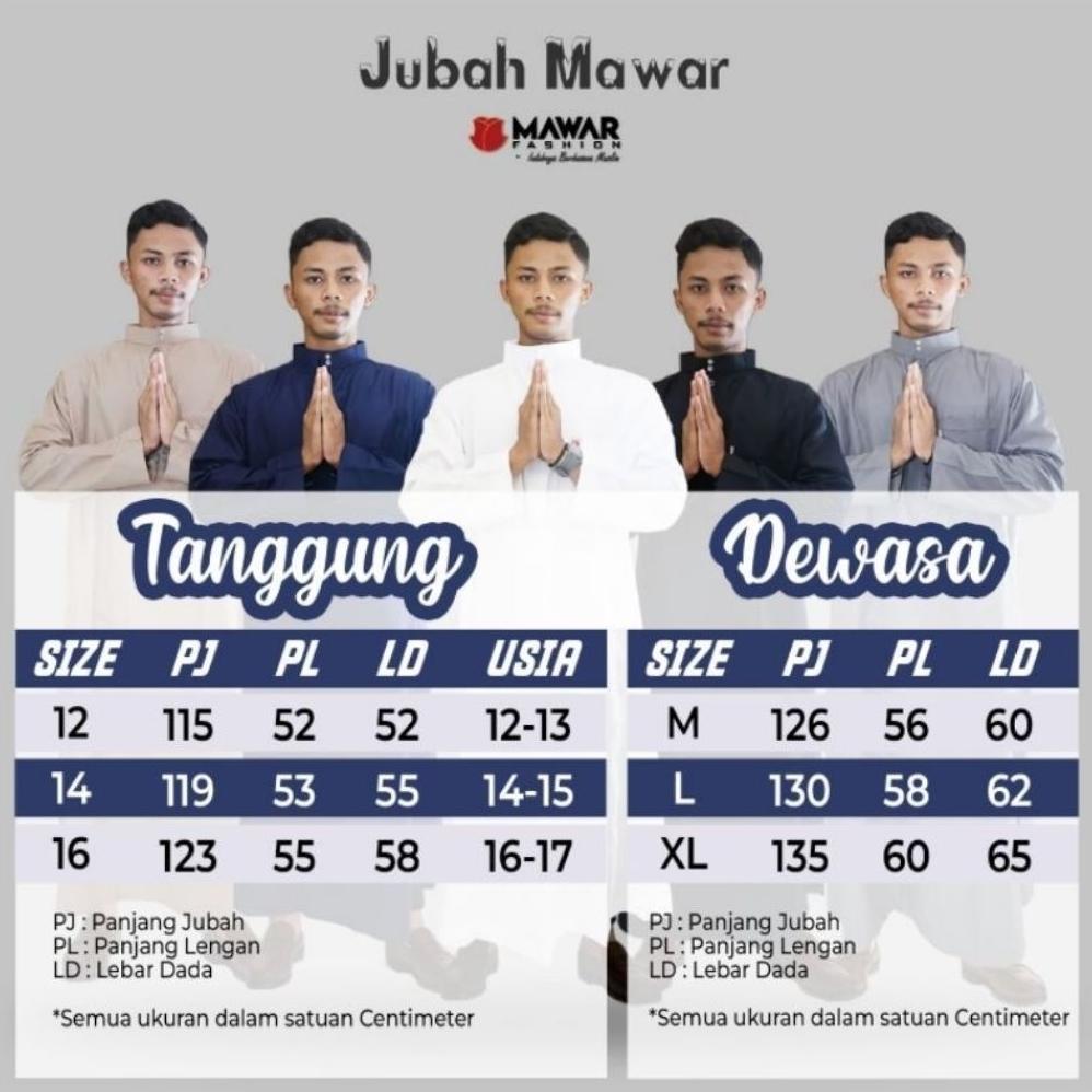 promo terbaru gamis pria al mulki  by mawar fashion/ jubah pria dan anak polos model haramain