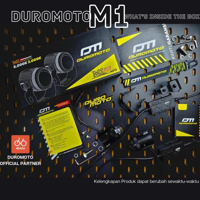 Parts- Duromoto M1 Lampu Led Proyektor Motor Mobil Driving Lamp Senlo
