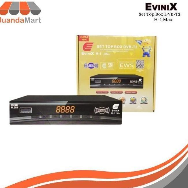 TERMURAH - STB SET TOP BOX TV DIGITAL EVINIX H1 DVB T2 By Skybox