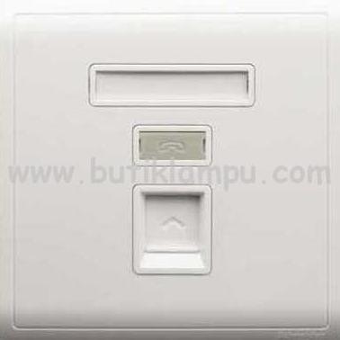 Outlet kabel data RJ 45 schneider pieno putih