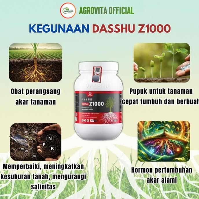 Newcastel- Dasshu Z1000 1Kg Dengan Teknologi Membantu Tanaman Menyerap Nutrisi Secara Optimal.