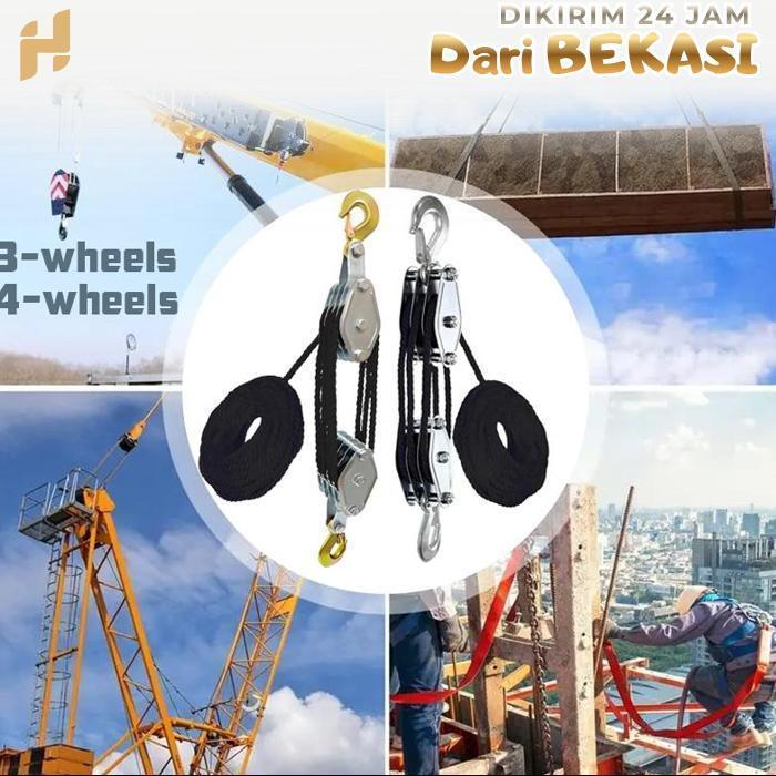 20m Alat Katrol Barang Manual Alat Derek Manual Katrol Kerekan Alat Derek Manual Katrol Manual