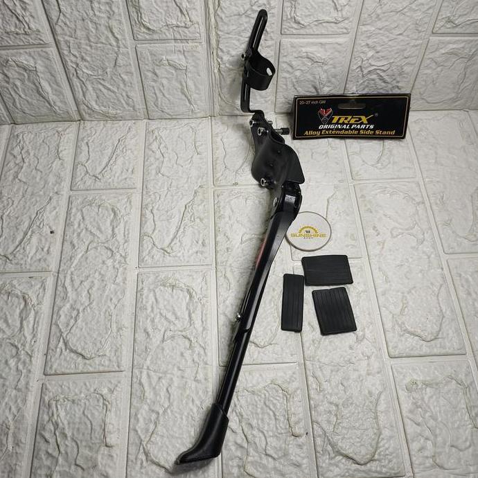 Jagang Standar Samping Japit Jepit Frame Sepeda TREX Model Koba Alloy Adjustable Bike Stand Parkir M