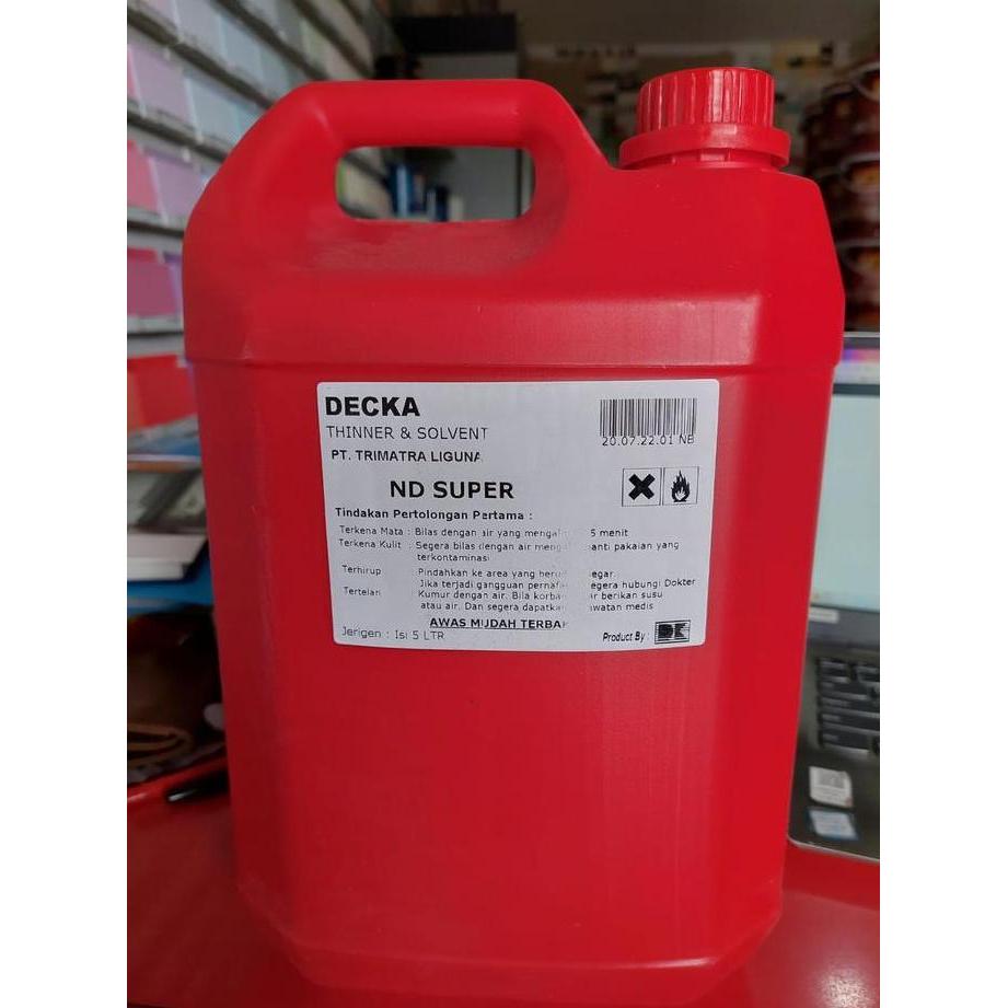 THINNER ECERAN ND SUPER JERIGEN 5 LITER (INCLUDE JERIGEN)