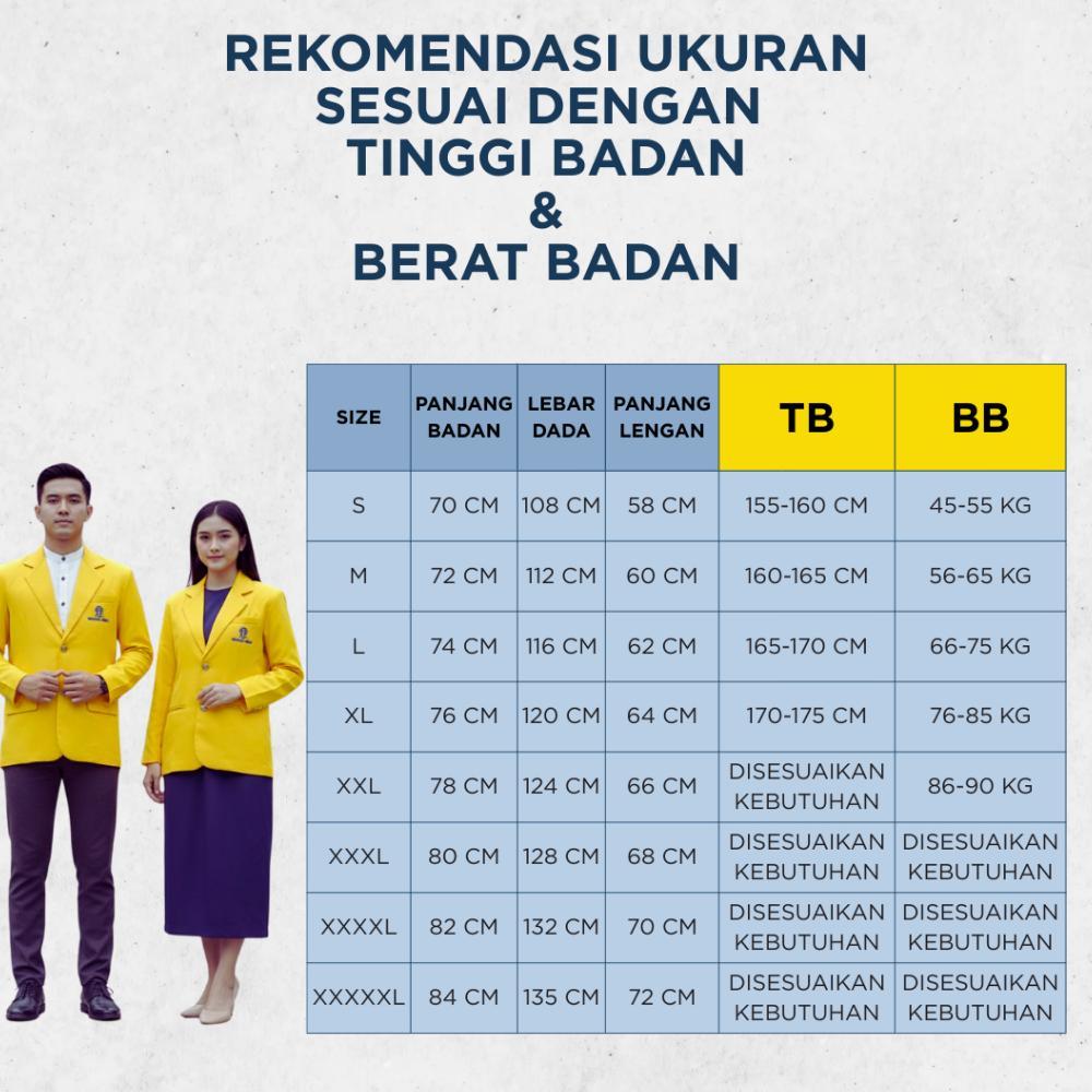 CUCI GUDANG READY STOCK JAS ALMAMATER UNIVERSITAS TERBUKA PRIA & WANITA/JAS ALMET UT ORIGINAL