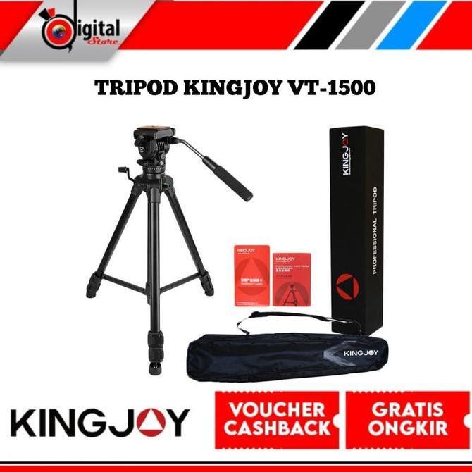 Tripod KINGJOY VT-1 Fluidhead Profesional Tripod video kamera