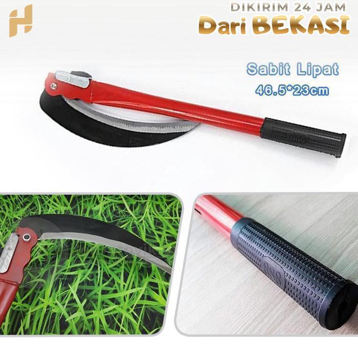 Arit Rumput Lipat Pemotong Rumput Alat Potong Rumput Portable Arit Rumput Baja