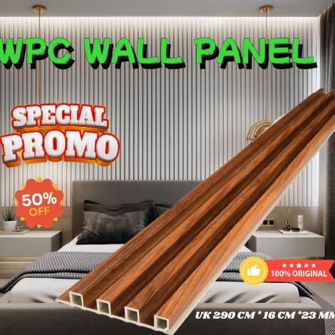 3M/2.9M/WOOD PANEL WPC KISI KISI KAYU WALL PANEL PVC MOTIF KAYU WALLPANEL PVC 3D/ WPC WALL PANEL/WPC