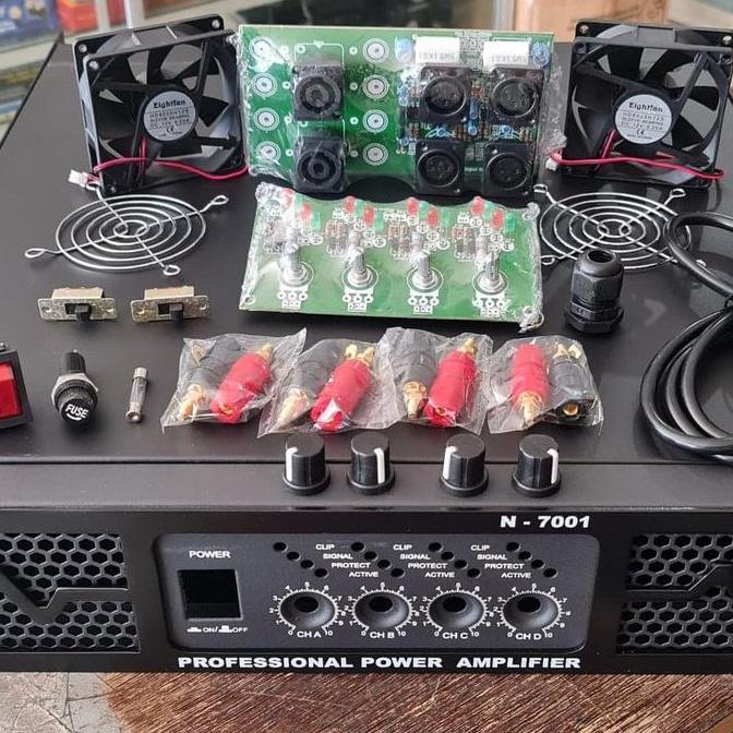 Box Power N7001 4ch 2u Komplit Aksesoris