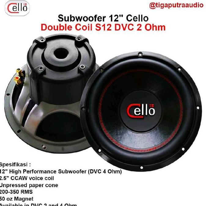 Subwoofer Cello 12 inch S12 | Cello 10 inch S10