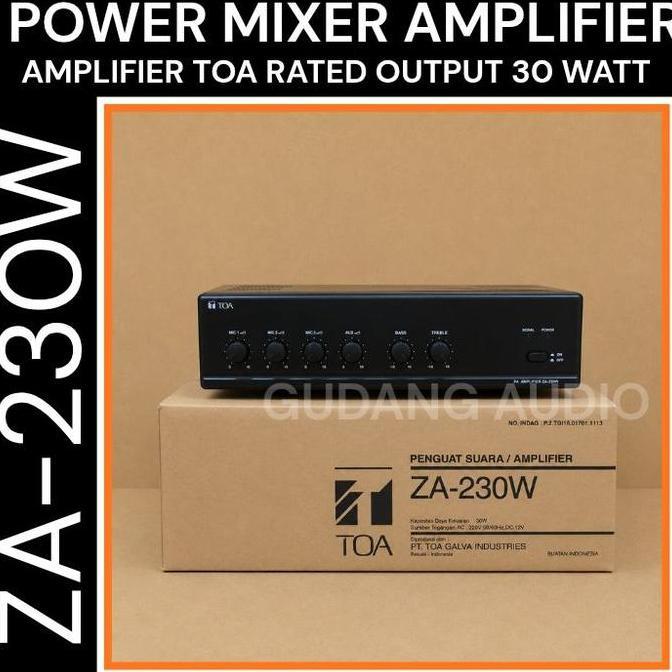 ZA-230W POWER MIXER AMPLI AMPLIFIER TOA ZA 230 30 WATT AMPLIFIER MASJID SPEAKER TOA