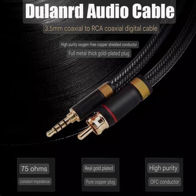 DULANRD COAX100 Digital Coaxial for FIIO X7 X3k X5 2nd etc OD6.5mm