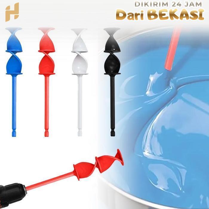 4pcs/Set Dayung Mixer Epoxy Pengaduk Resin Alat Pengaduk Cat Reusable Mixer Resin Alat Aduk Cat