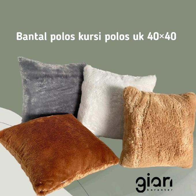 BANTAL SOFA/BANTAL BULU POLOS LEMBUT - GIAN KARAKTER