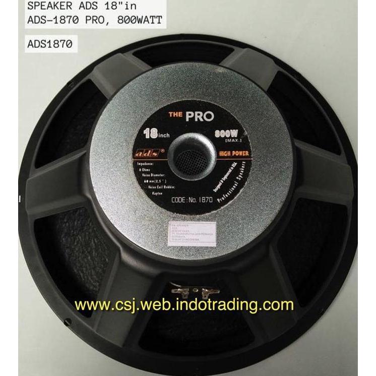 speaker subwofer 18 inch  ADS 18 inch 1870 / ADS1870