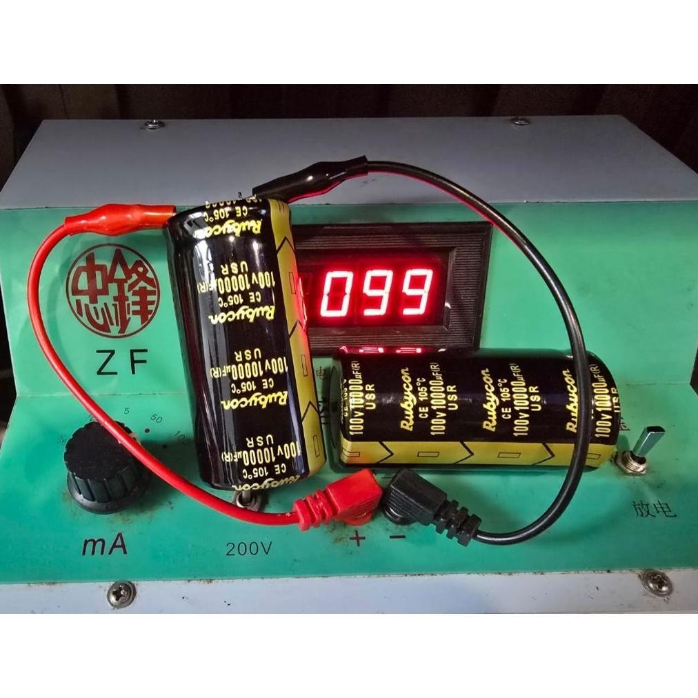Elco Rubycon hitam 100v 10000uf USR Elko asli Original Super
