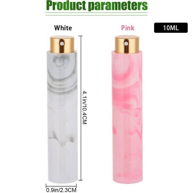 XAVIERY Botol Parfum Travel Portable Twist And Spray Motif Marble Refillable Bisa Isi Ulang 10ml