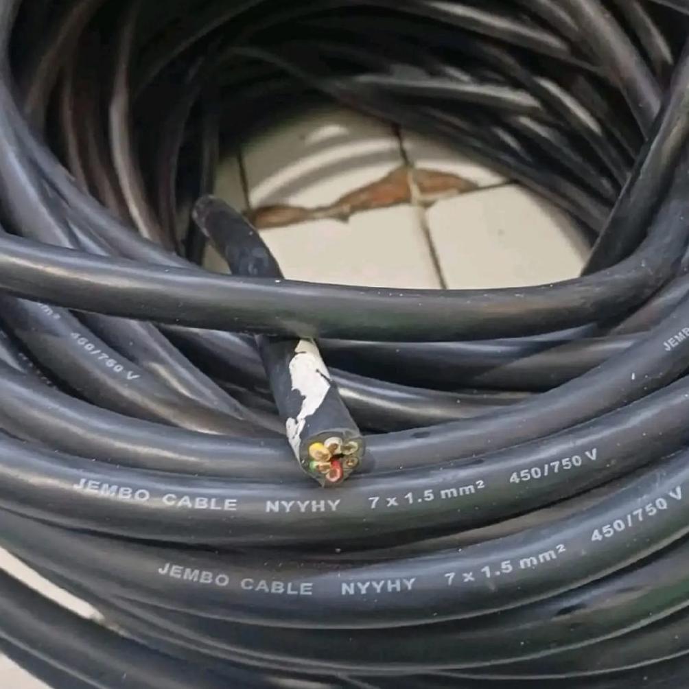 KABEL NYYHY 7X1,5MM 7X1.5MM 7X1,5 7X1.5 JEMBO SERABUT ECERAN PERMETER  ORIGINAL ASLI