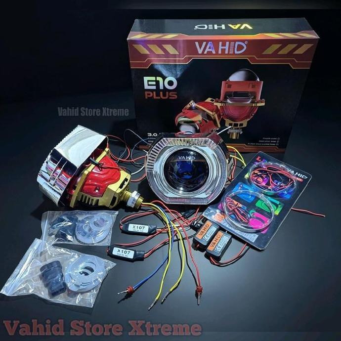 E10 Plus 24 Volt | Paket Lengkap Biled Projie Projector | Projector E10 plus 24 Volt 68/78 Watt | Va