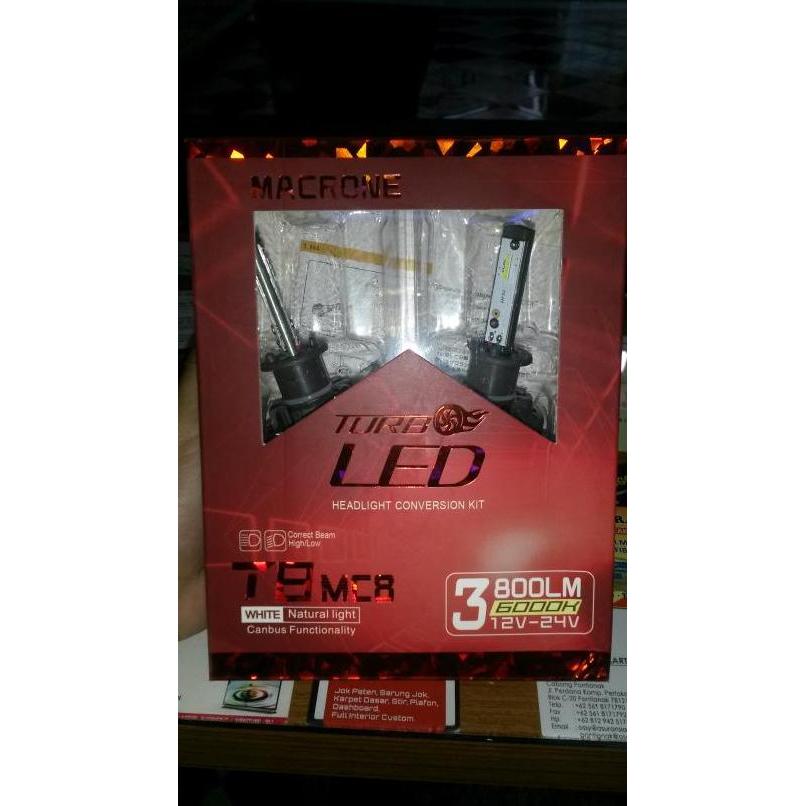 Macrone lampu turbo LED T8 MC8