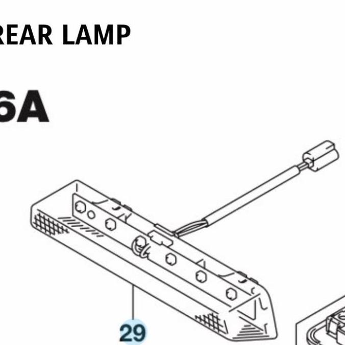 Lampu Stop Spoiler Swift Sport, Swift GS, Erta Drezza SGP
