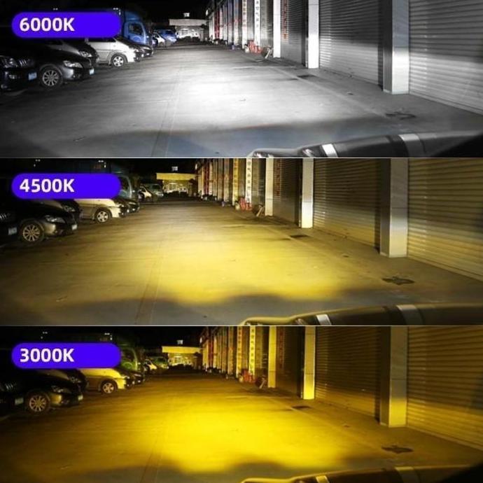 LAMPU LED 3 WARNA LUMINOS X9 V9 H7 SUPER TERANG Car