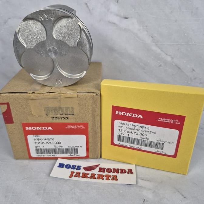 SPAREPART CBR 250 R KYJ CBU : (13101-KYJ-900 + 13010-KYJ-305) PISTON + RING UKURAN STANDAR CBR 250 R