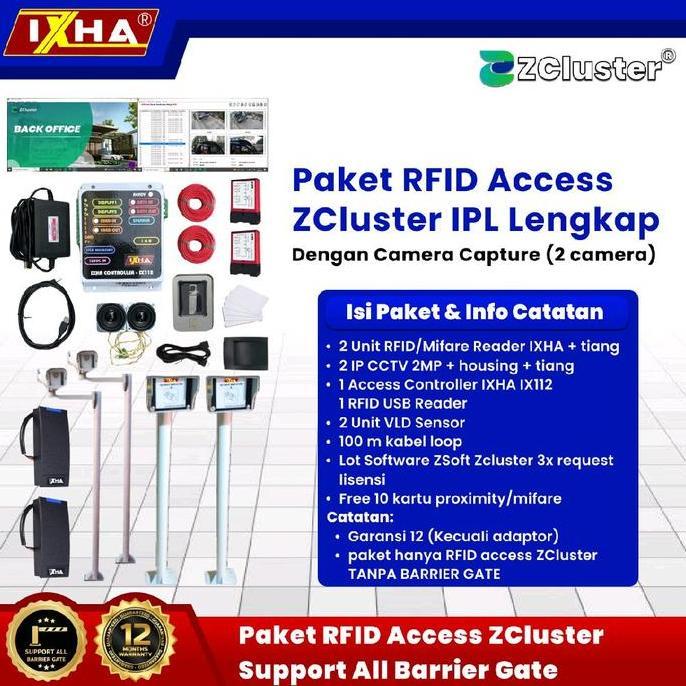 Paket Rfid Access Untuk Portal Perumahan Dgn Ipl  Zcluster Asli Tanpa Portal Barrier Gate