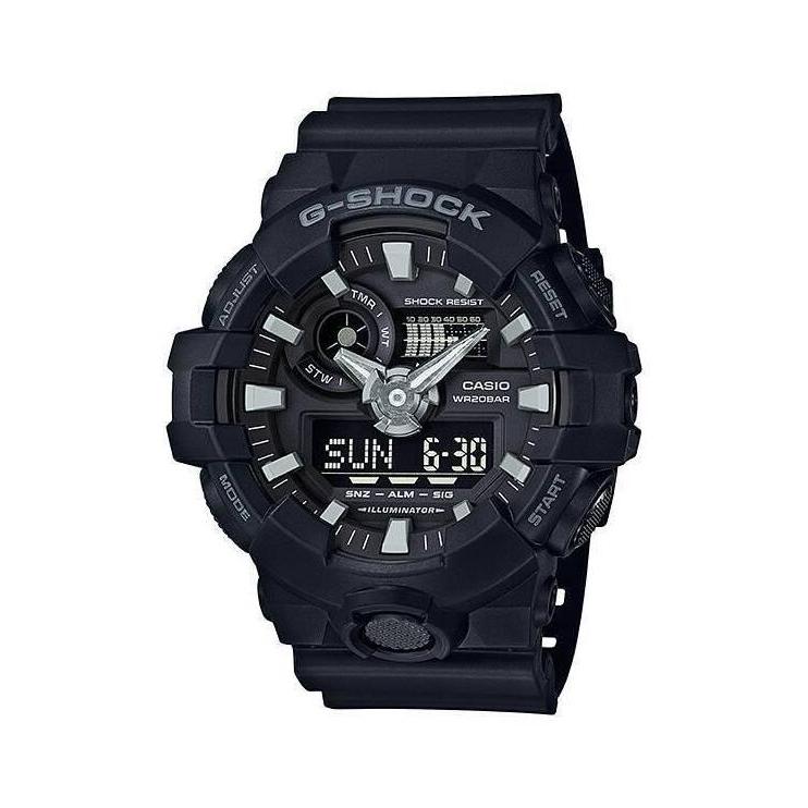 Clock- Casio G-Shock Ga-700-1B / Gshock Ga700-1B & Bergaransi