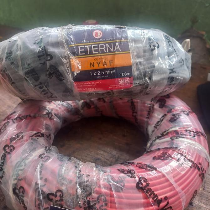 Promo Kabel NYAF 1X2,5 mm Kabel NYAF 2,5 mm ETERNA @100M Diskon