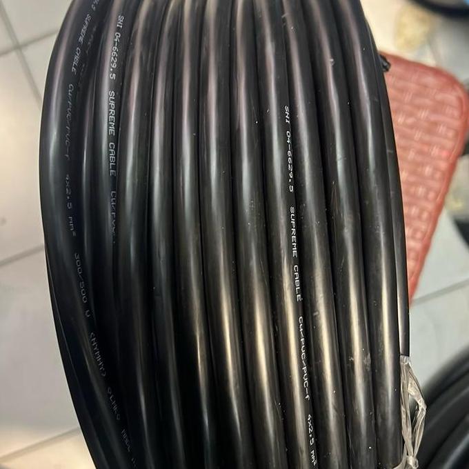 Promo Kabel Supreme Nyyhy 4x2.5 Serabut Hitam 50m / Kabel Supreme Nymhy 4x2,5 mm / Kabel NYMHY 4x2.5