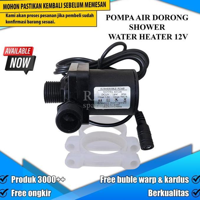 PADS12 POMPA AIR SHOWER / WATER SYSTEM PUMP / POMPA AIR DORONG SHOWER WATER HEATER 12V SGA27