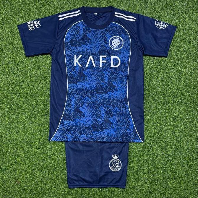 Child- Setelan Baju Bola Anak Real Madrid Terbaru 25 Dengan Desain Emirates Fly Better