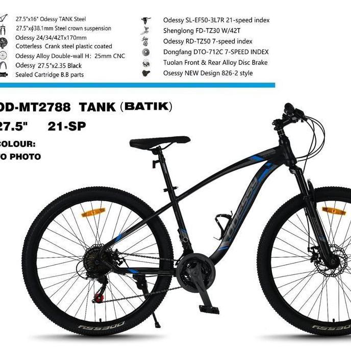 Murah Sepeda Gunung Mtb 27,5Inch Odessy Tank Cowo Sepeda Mtb Odessy Tank Terbaru
