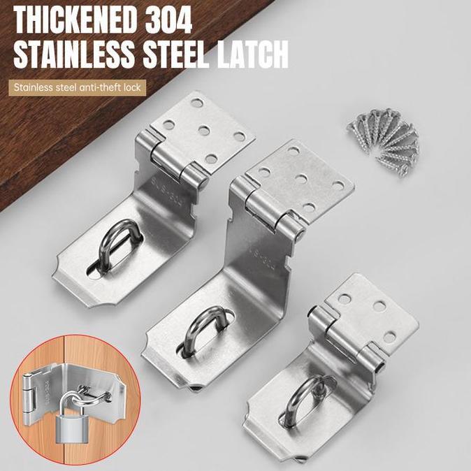 Hot4 Inch/5 Inch Overpal Siku Kecil / Kunci Pintu Overpal Sus 304 Stainless Overval Gembok Plat Siku