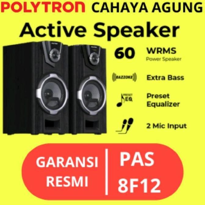 SPEAKER POLYTRON AKTIF PAS 8F12 PAS8F12 PAS-8F12 BLUETOOTH