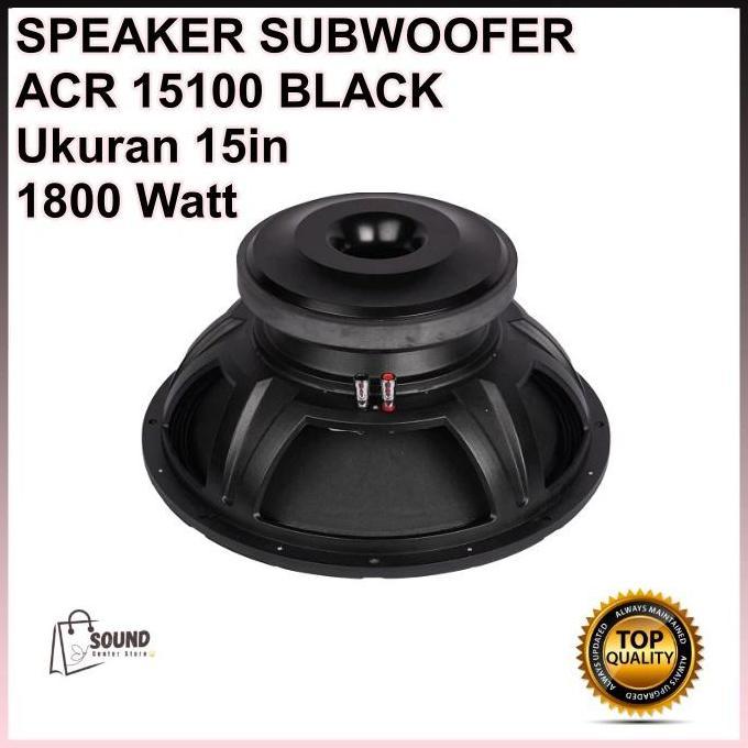 Speaker ACR 15 Inch 15100 Black Subwoofer Speaker ACR 15in Orinal