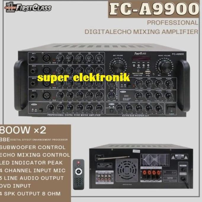 AMPLI DITAL ECHO MIXING AMPLIFIER FIRSTCLASS FC - A9900 FCA 9900
