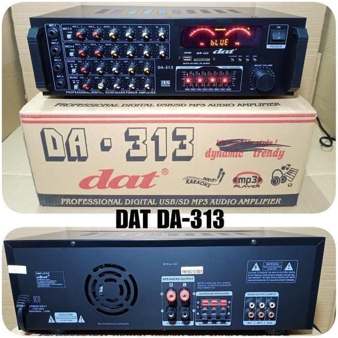 Power Mixer Ampli Amplifier Karaoke DAT 313 DAT313 Efek bluetooth