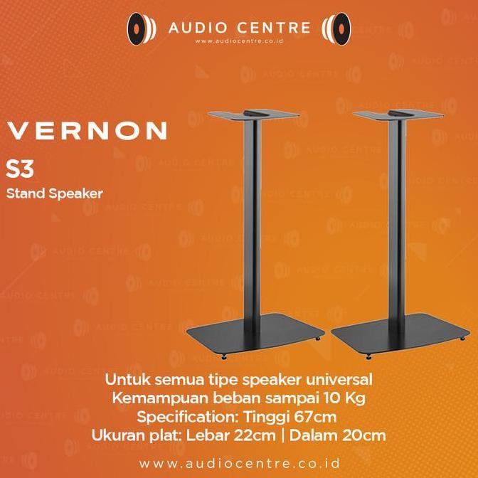 Vernon S3 Stand Speaker semua tipe bookshelf speaker