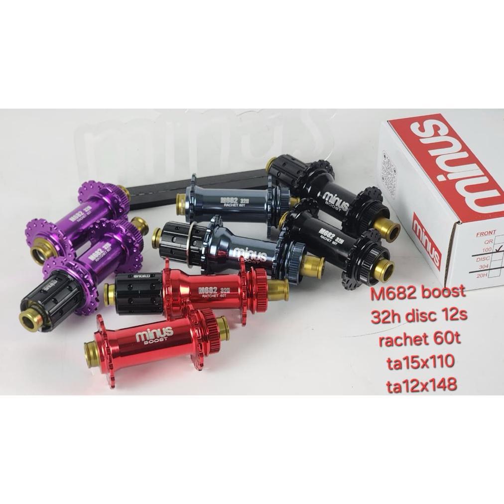 Hub FreeHub Minus M682 32 BOOST RACHET OLD 15 x 110mm 12 x 148mm Tawon Disc Brake Center Lock Taiwan